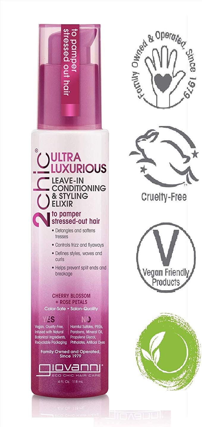 Giovanni 2chic Ultra - luxurious Leave - in Conditioner. & Styl. Elixir 118ml - MeStore - Giovanni