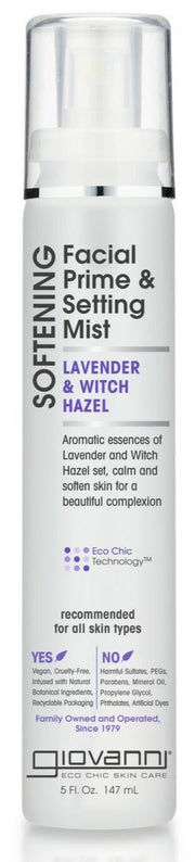 Giovanni Facial Prime & Setting Mist - Softening 147ml - MeStore - Giovanni