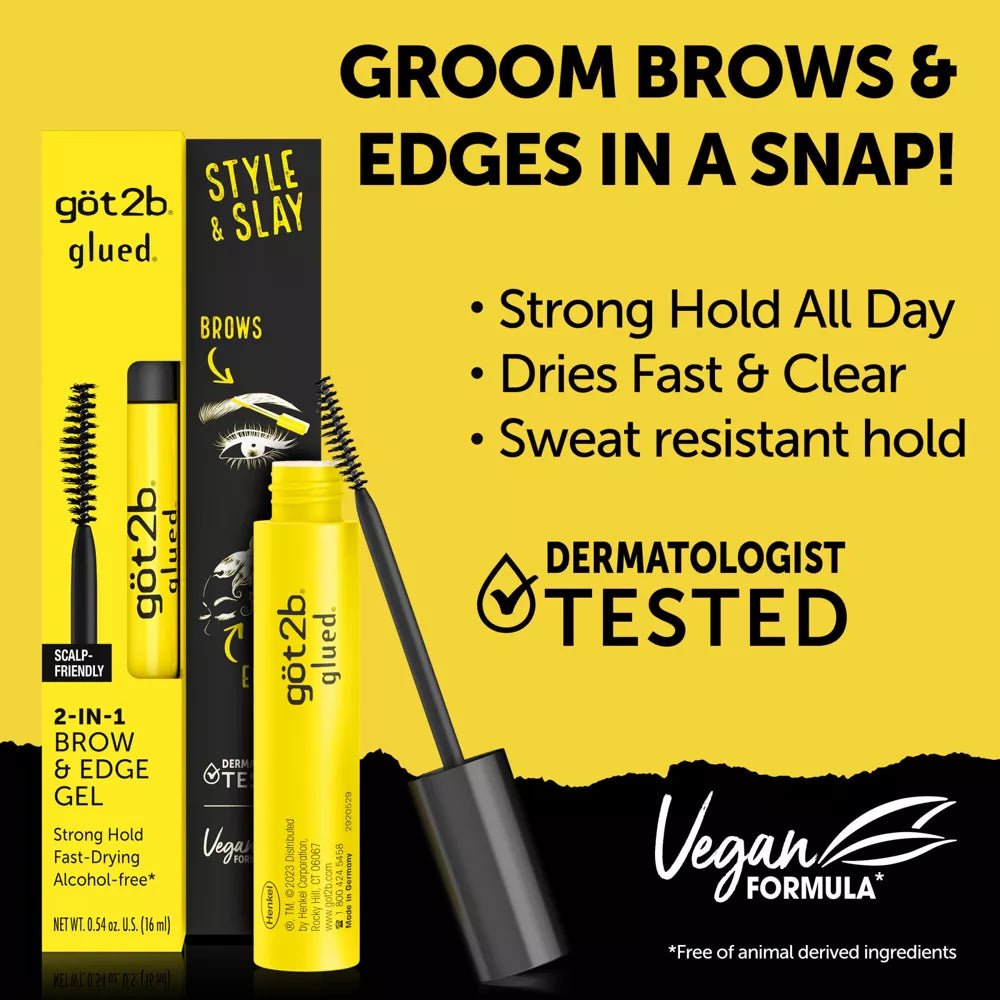 Got2b Glued Brows & Edges Gel 12 - 0.54oz - MeStore - Got2B