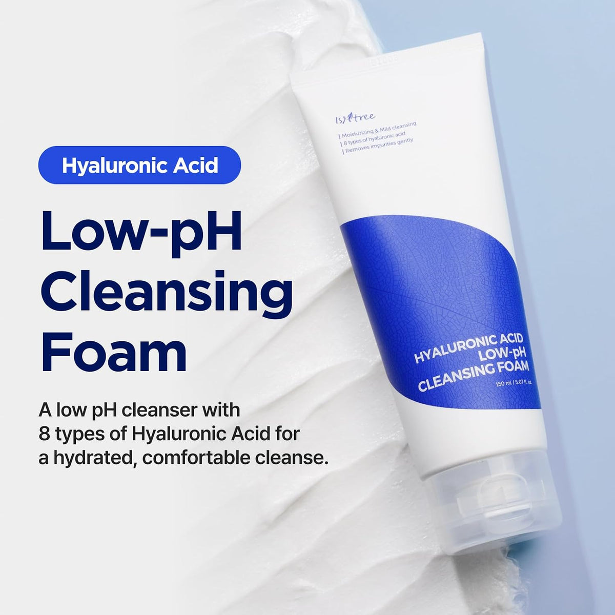 Isntree-hyaluronic ACID Low-ph Cleansing Foam - MeStore - IsNtree