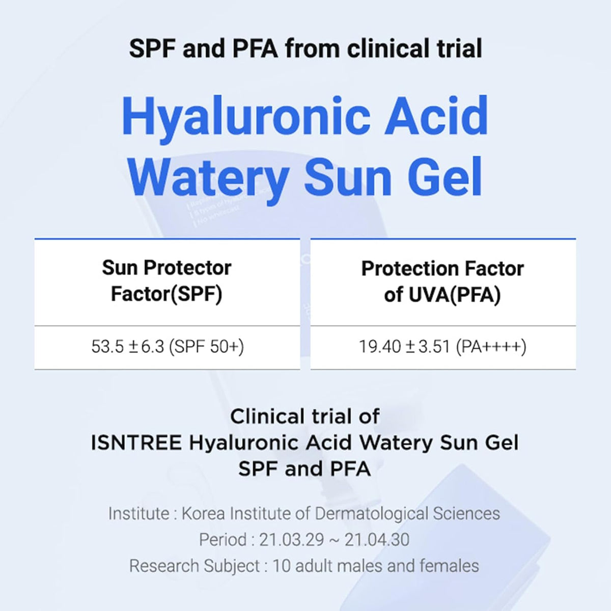 Isntree-hyaluronic ACID Watery Sun Gel 50ML - MeStore - IsNtree