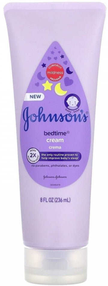 Johnson & Johnson, Bedtime Cream, 8 fl oz (236 ml) - MeStore - Johnson's