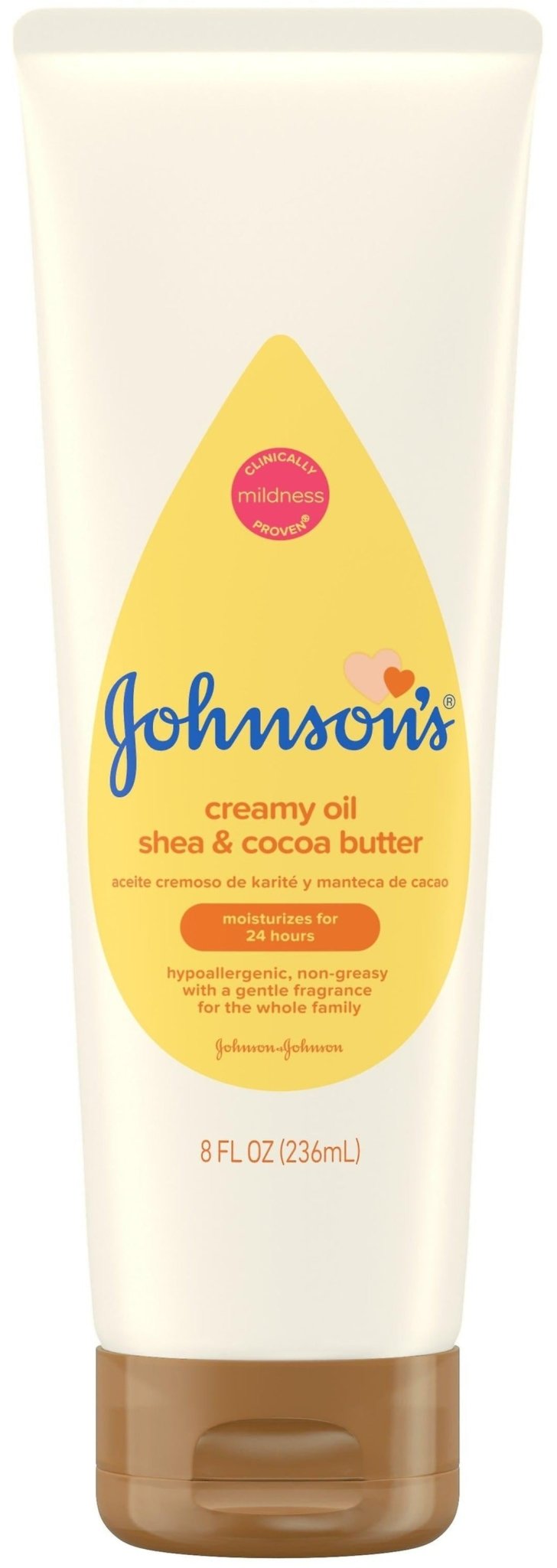 Johnson's creamy oil for baby with shea & cocoa butter, 8 oz - MeStore - Johnson's