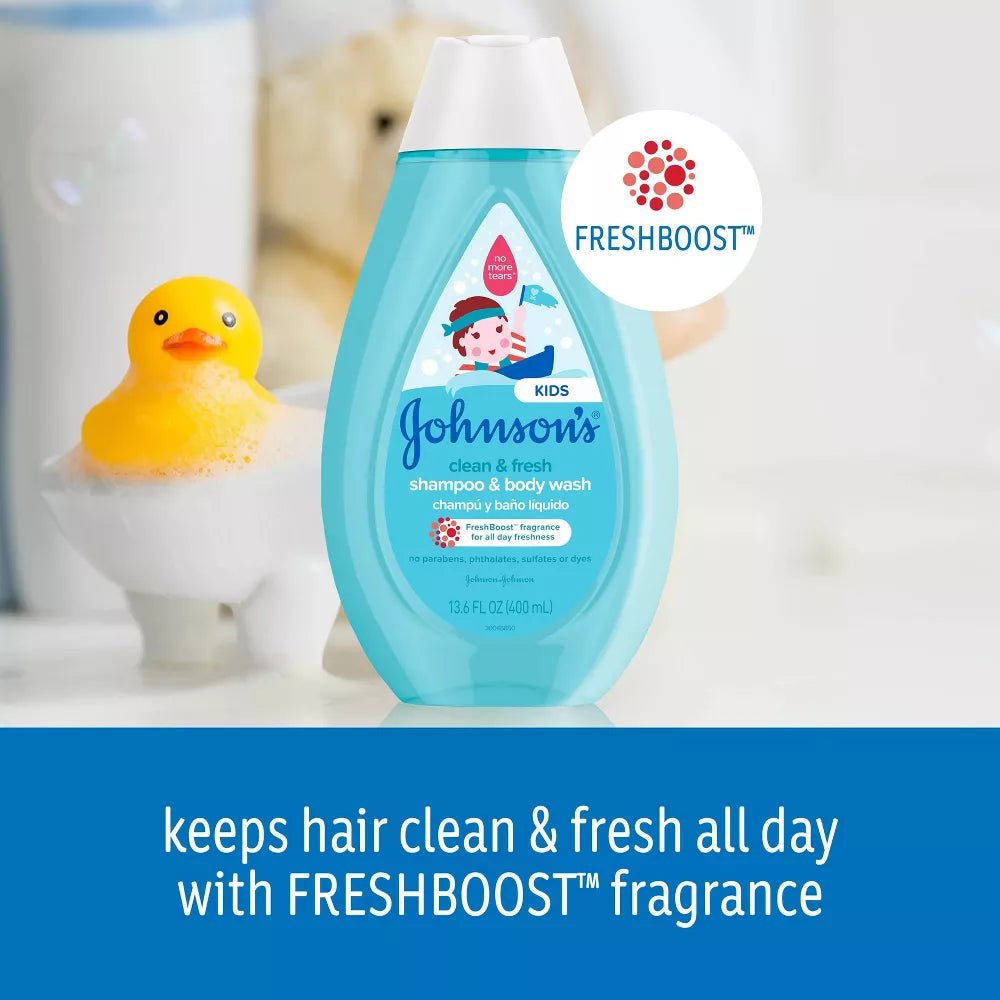 Johnsons Kids Clean & Fresh Shampoo & Body Wash 400ml - MeStore - Johnson's