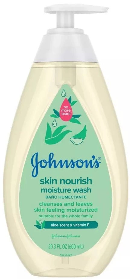 Johnson's Skin Nourishing Moisture Baby Body Wash, Aloe Scent & Vitamin E, Hypoallergenic - 20.3 fl oz - MeStore - Johnson's