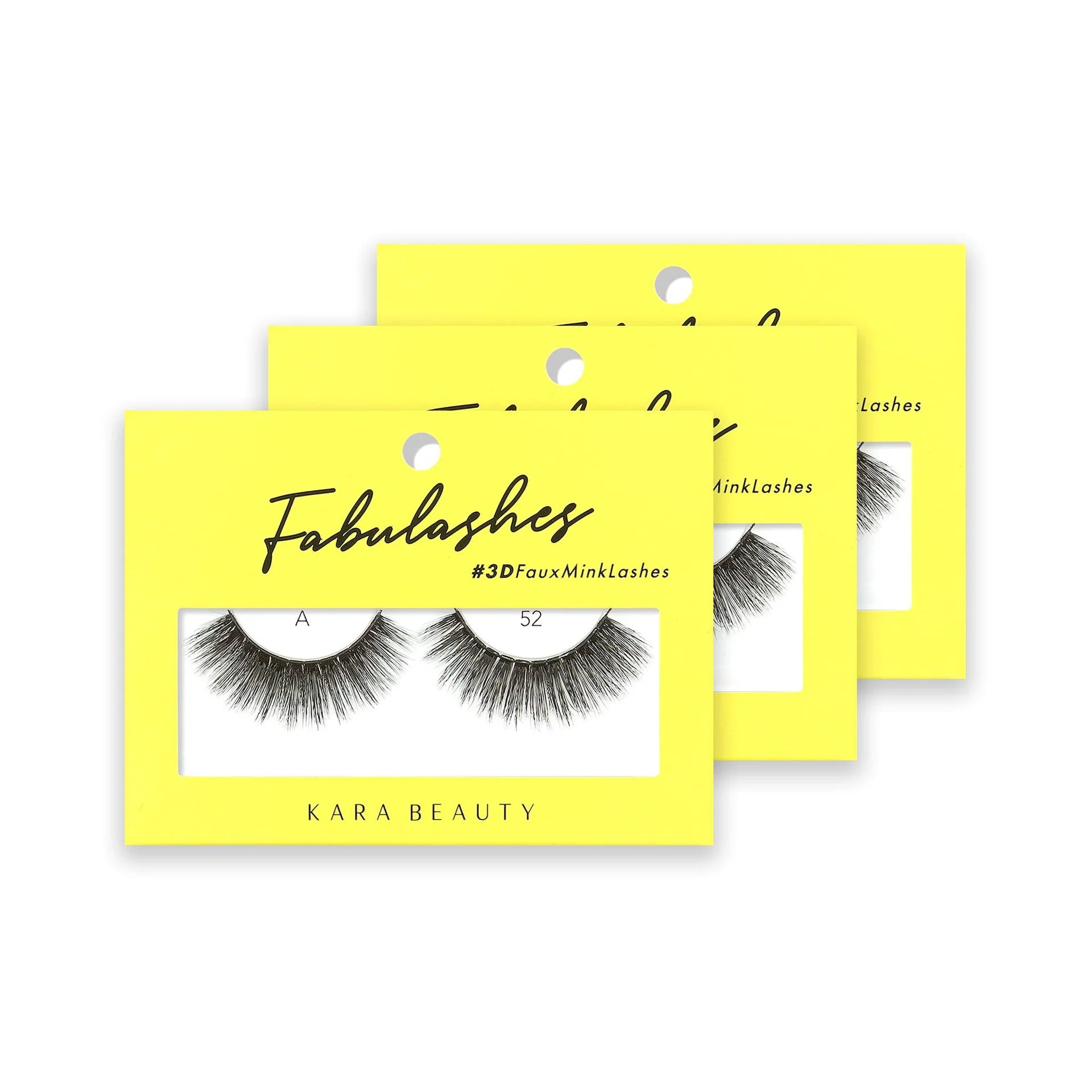 Kara Beauty A52 - 3d Faux Mink Lashes - MeStore - Kara Beauty