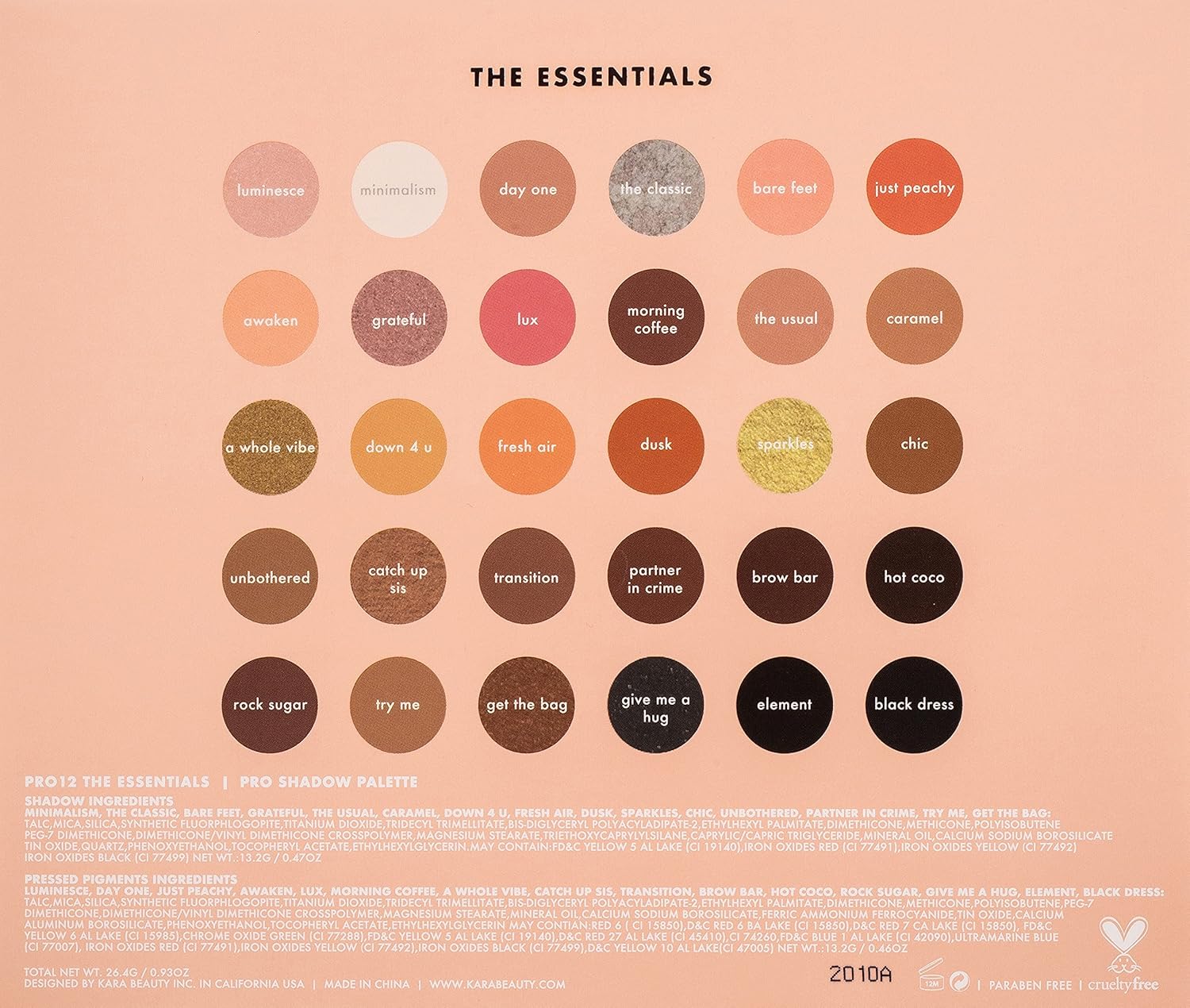 KARA BEAUTY PRO12 THE ESSENTIALS 30 - Shades Multi - Finish Creative Beauty Palette - MeStore - Kara Beauty