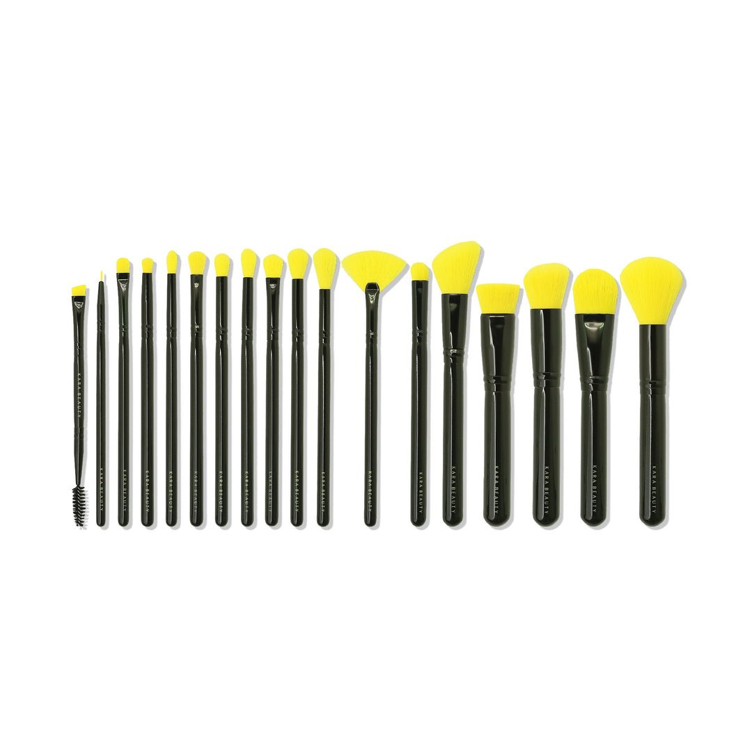 Ks21 Yellow Professional Brush Set - MeStore - Kara Beauty