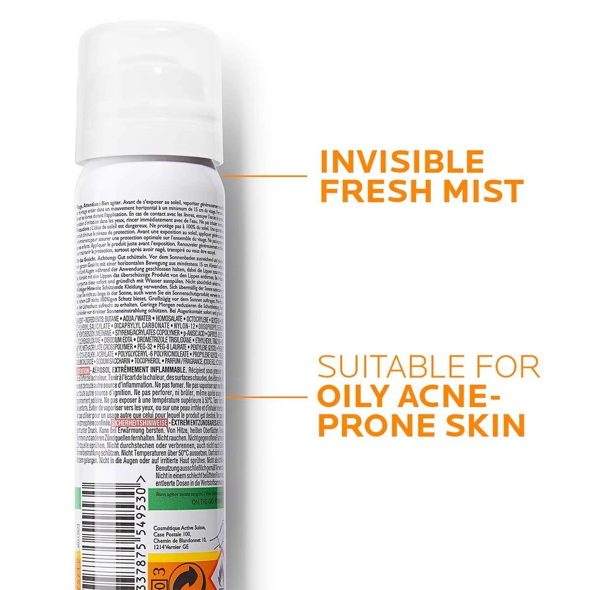 LA ROCHE - POSAY ANTHELIOS INVISIBLE FRESH SPARY 50 - MeStore - La Roche Posay