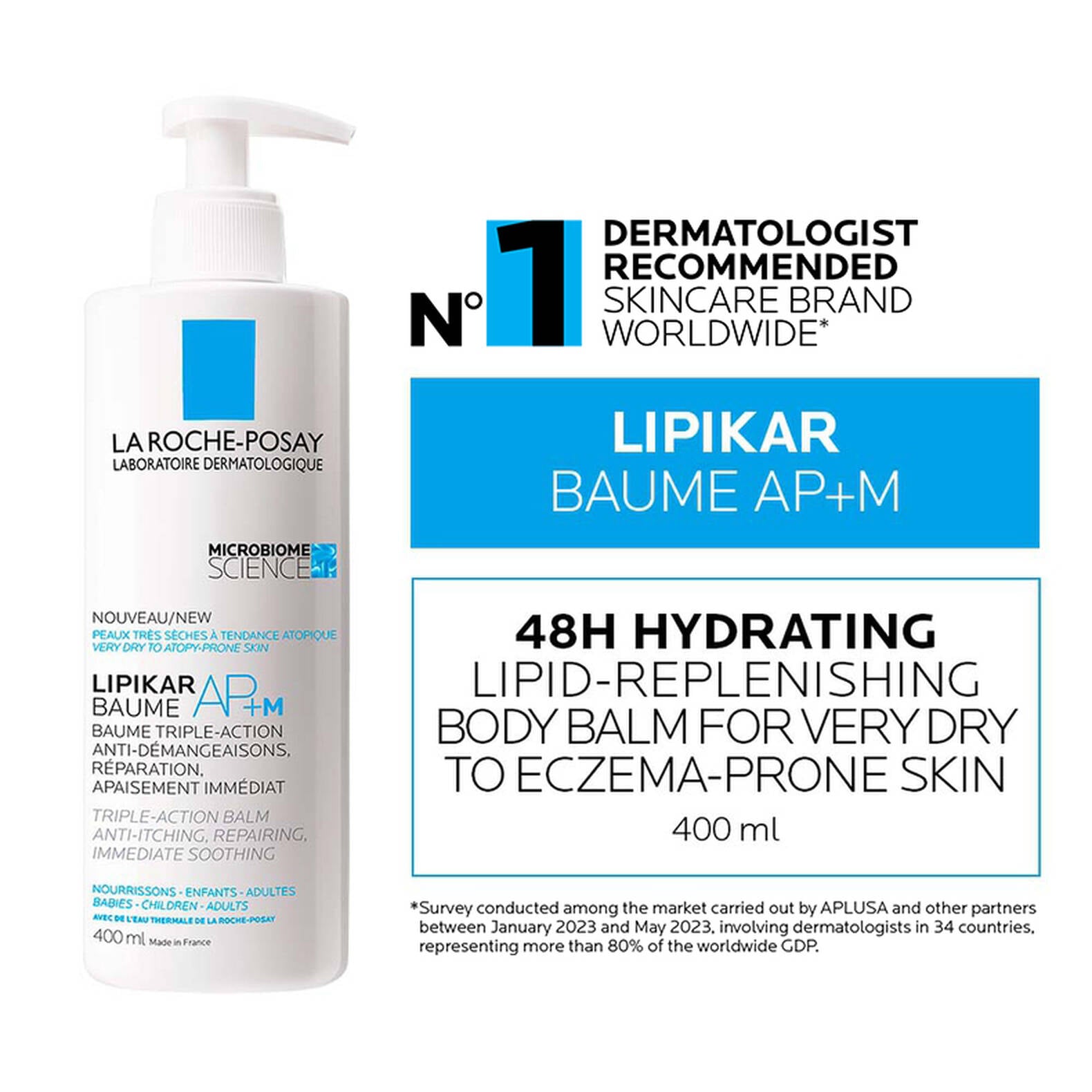 La Roche Posay Balm 400ml Lipikar Baume a+ - MeStore - La roche Posay