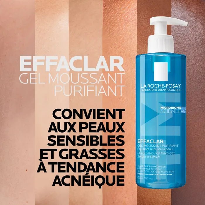 La Roche - Posay Effaclar Facial cleansing gel foam Acne - prone oily skin 2x400m - MeStore - La Roche Posay