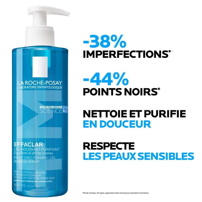 La Roche - Posay Effaclar Facial cleansing gel foam Acne - prone oily skin 2x400m - MeStore - La Roche Posay
