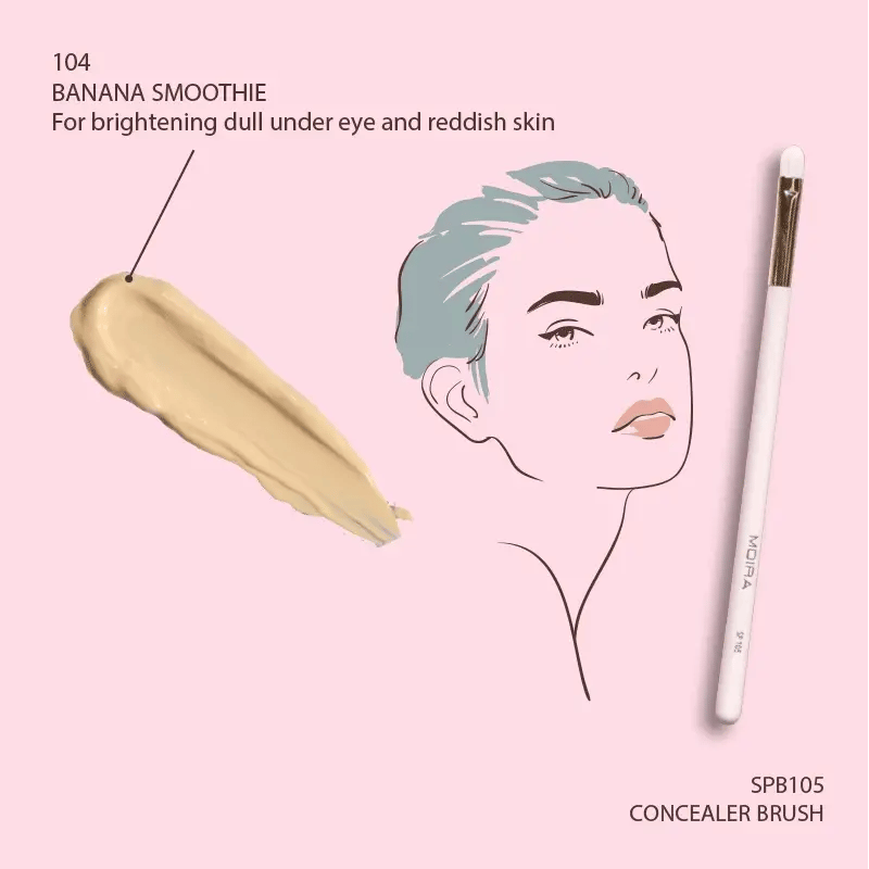 Lavish Color Correcting Concealer (104, Banana Smoothie) - MeStore - Moira Beauty