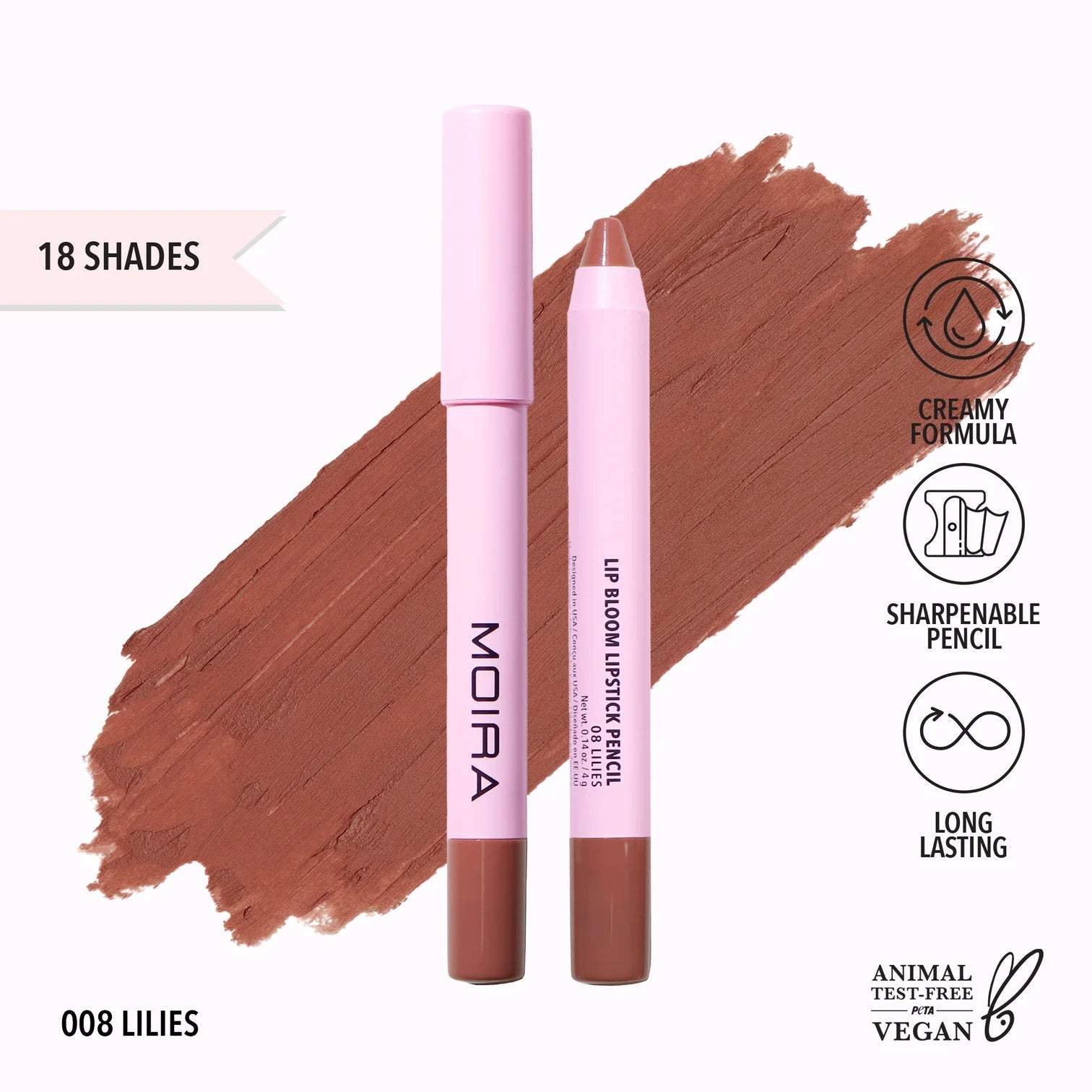 Lip Bloom Lipstick Pencil - MeStore - Moira Beauty