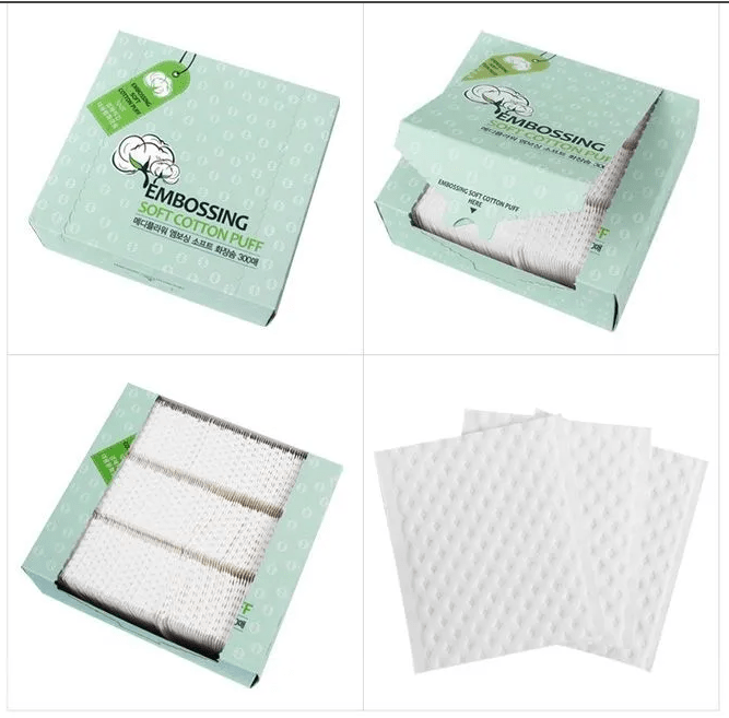 Medi Flower Embossing Soft Cotton Puff - MeStore - Medi Flower