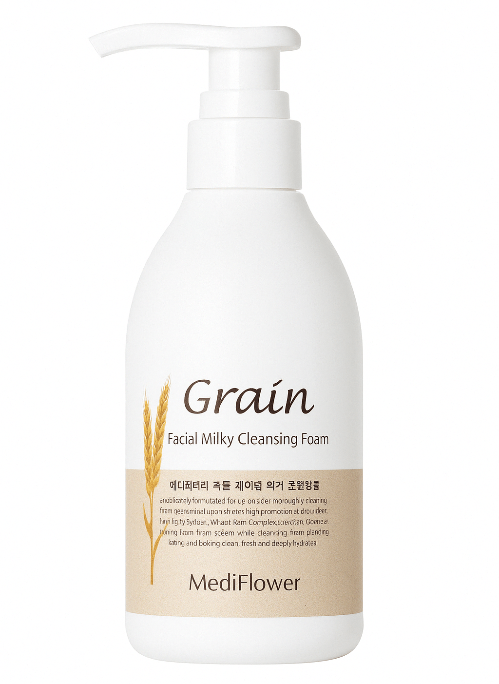 Medi Flower Grain Facial Milky Cleansing Foam 500ml - MeStore - Medi Flower