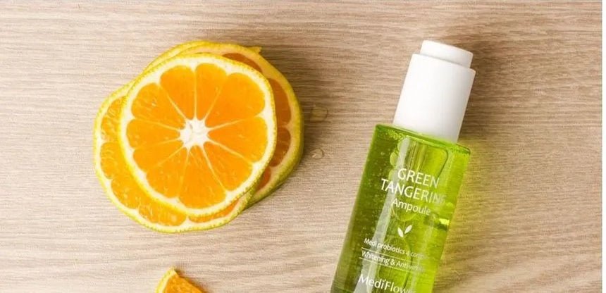 Medi Flower Green Tangerine Ampoule Whitening & Anti - Wrinkle 50ml - MeStore - Medi Flower