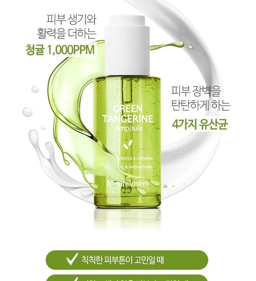 Medi Flower Green Tangerine Ampoule Whitening & Anti - Wrinkle 50ml - MeStore - Medi Flower