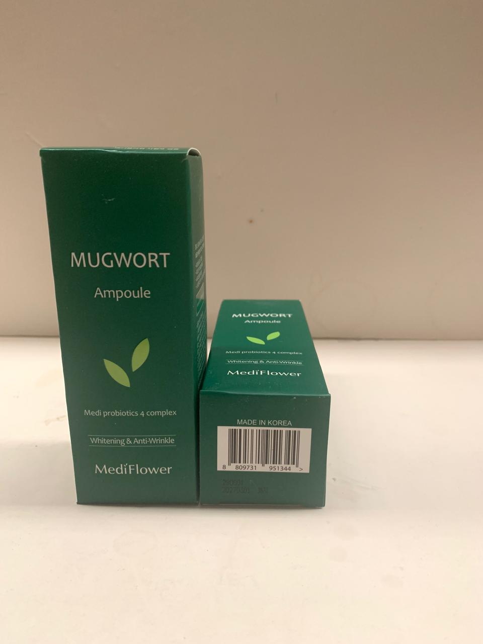 Medi Flower Mugwort Ampoule Whitening & Anti - Wrinkle 50ml - MeStore - Medi Flower