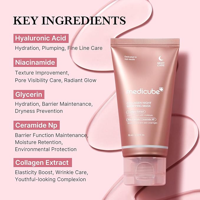 MEDICUBE - COLLAGEN NIGHT WRAPPING MASK 75ml - MeStore - MEDICUBE