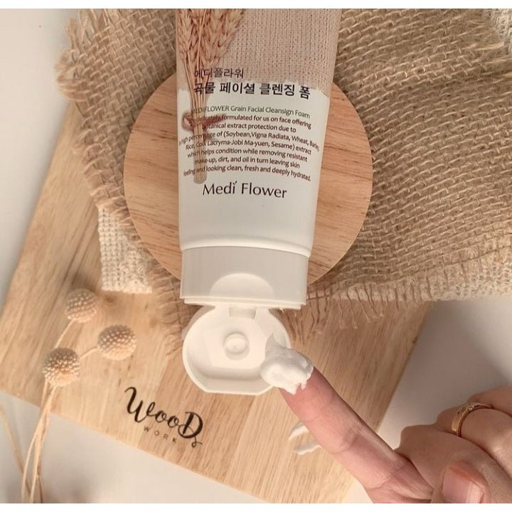 MediFlower Grain Facial Cleansing Foam 150g - MeStore - Medi Flower