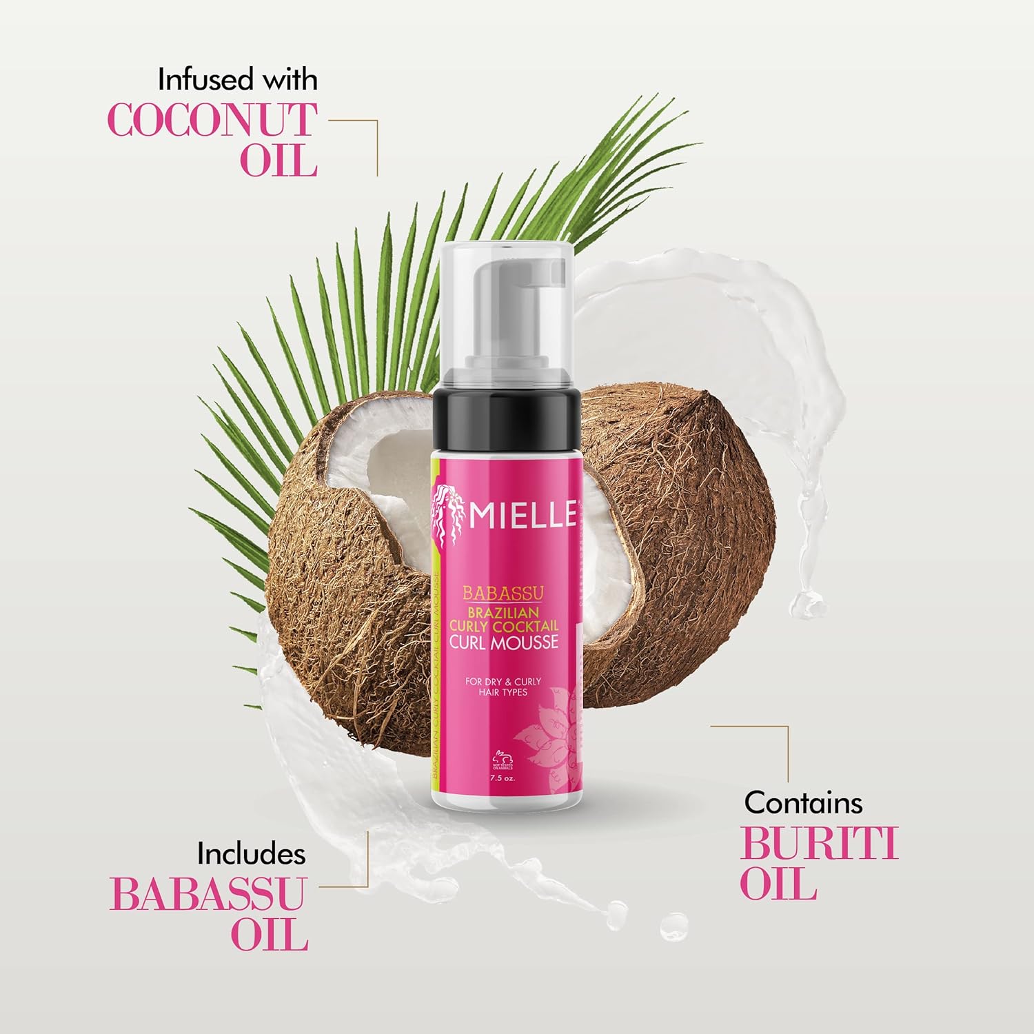 MIELLE ORGANICS - BRAZILIAN STYLING MOUSSE - 7.5 OZ - MeStore - Mielle Organics
