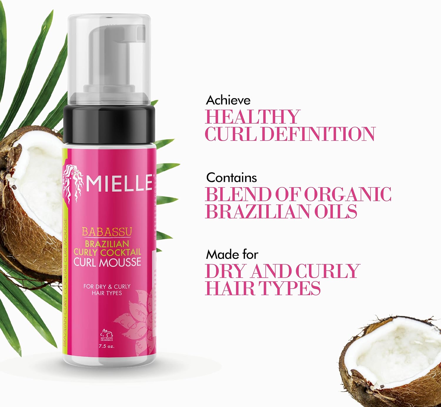 MIELLE ORGANICS - BRAZILIAN STYLING MOUSSE - 7.5 OZ - MeStore - Mielle Organics