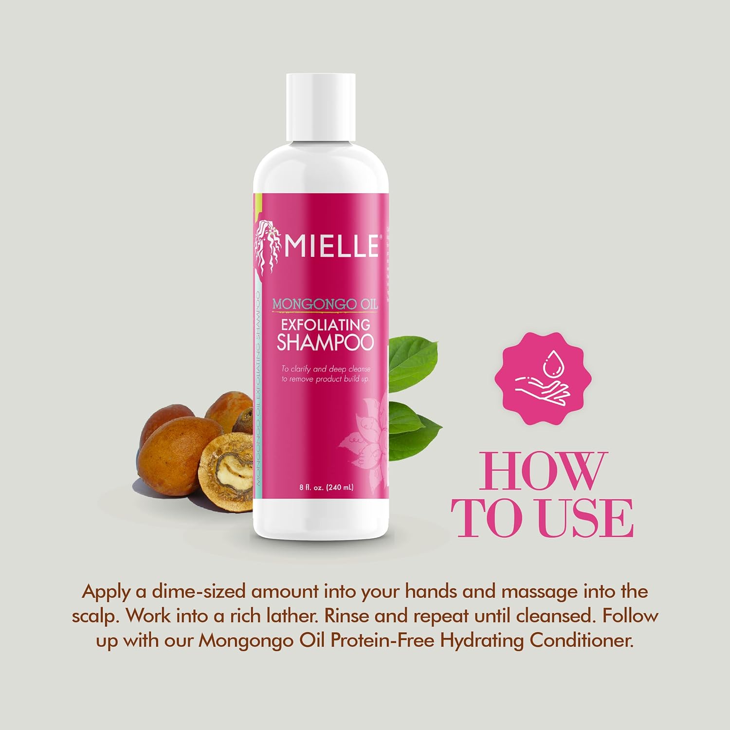 MIELLE ORGANICS - MONGONGO OIL EXFOLIATING SHAMPOO - 8 OZ - MeStore - Mielle Organics