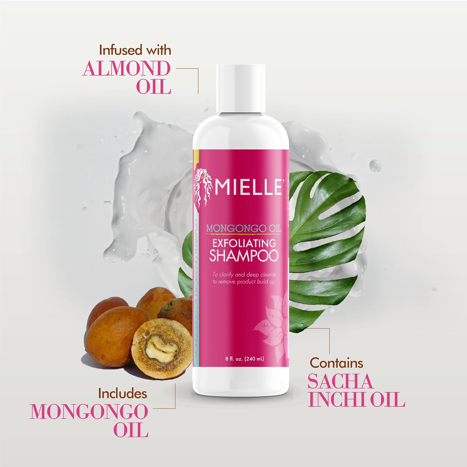 MIELLE ORGANICS - MONGONGO OIL EXFOLIATING SHAMPOO - 8 OZ - MeStore - Mielle Organics