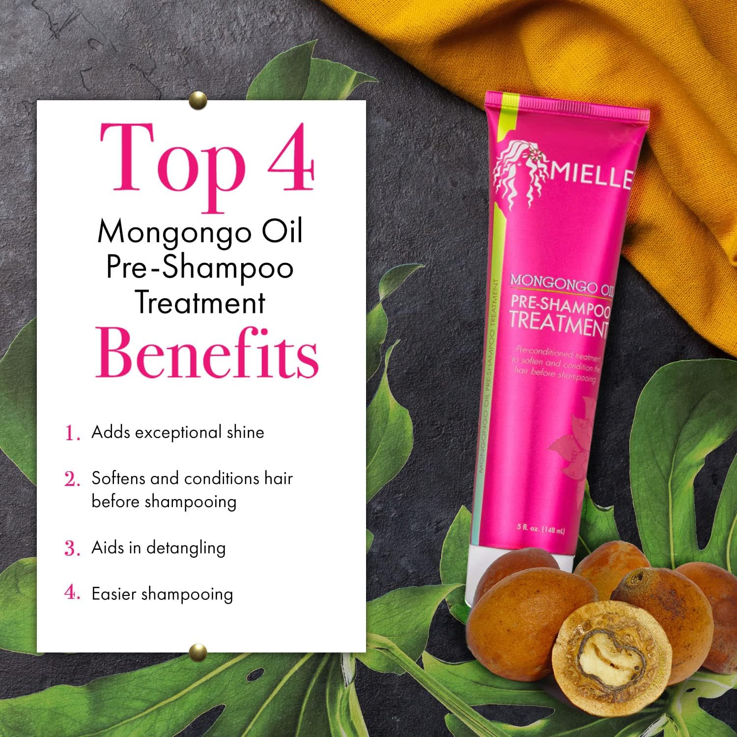 MIELLE ORGANICS - MONGONGO OIL PRE - SHAMPOO TREATMENT - 5 OZ - MeStore - Mielle Organics