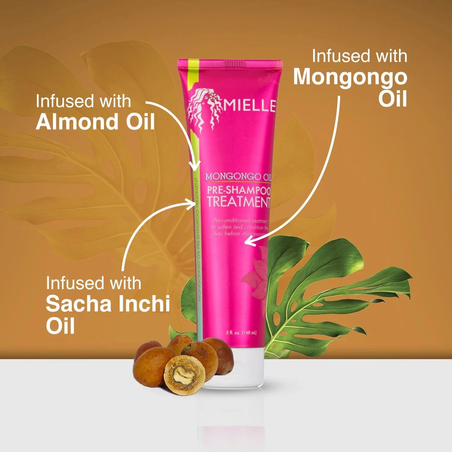 MIELLE ORGANICS - MONGONGO OIL PRE - SHAMPOO TREATMENT - 5 OZ - MeStore - Mielle Organics