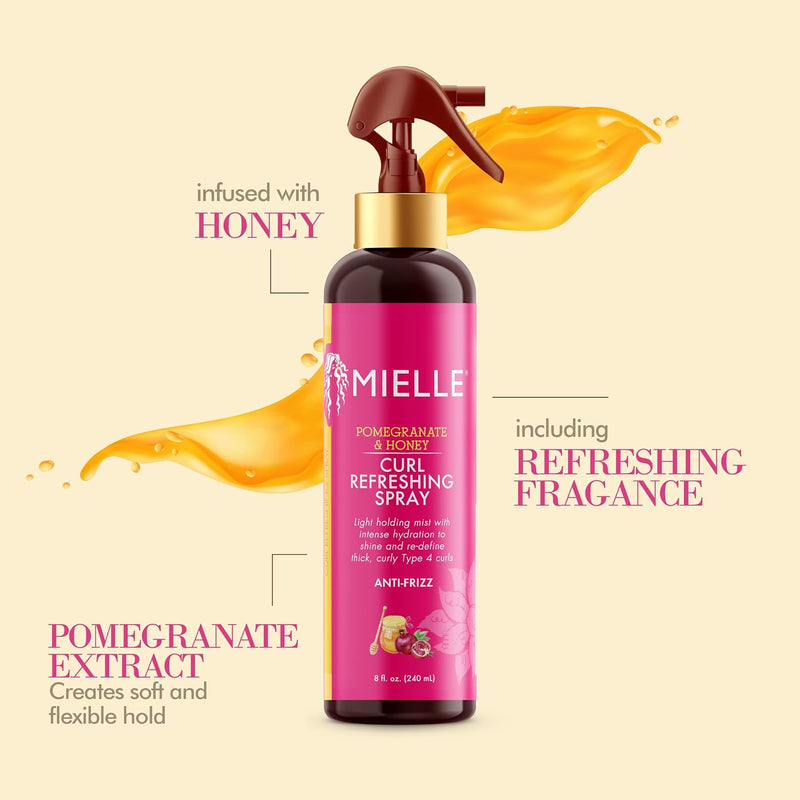 MIELLE ORGANICS - POMEGRANATE & HONEY REFRESHER SPRAY - 8 OZ - MeStore - Mielle Organics