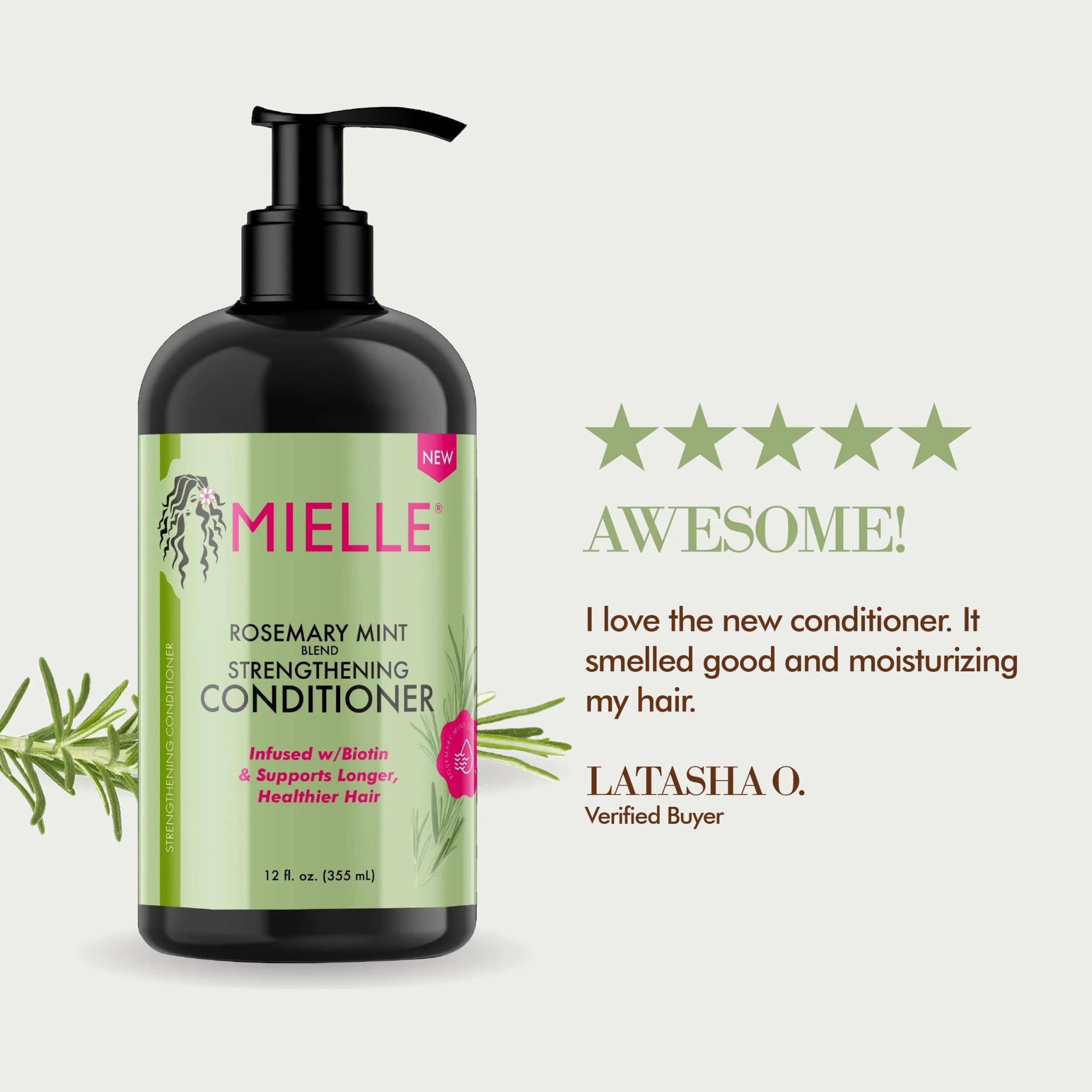 MIELLE ORGANICS - Rosemary Mint Leave - In Conditioner 12oz - MeStore - Mielle Organics