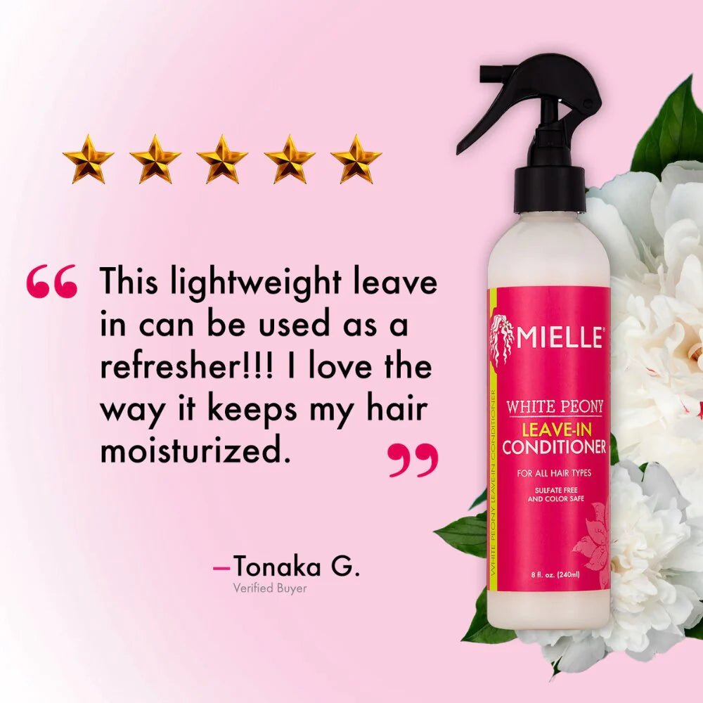 MIELLE ORGANICS - WHITE PEONY LEAVE IN CONDITIONER - 8 OZ - MeStore - Mielle Organics