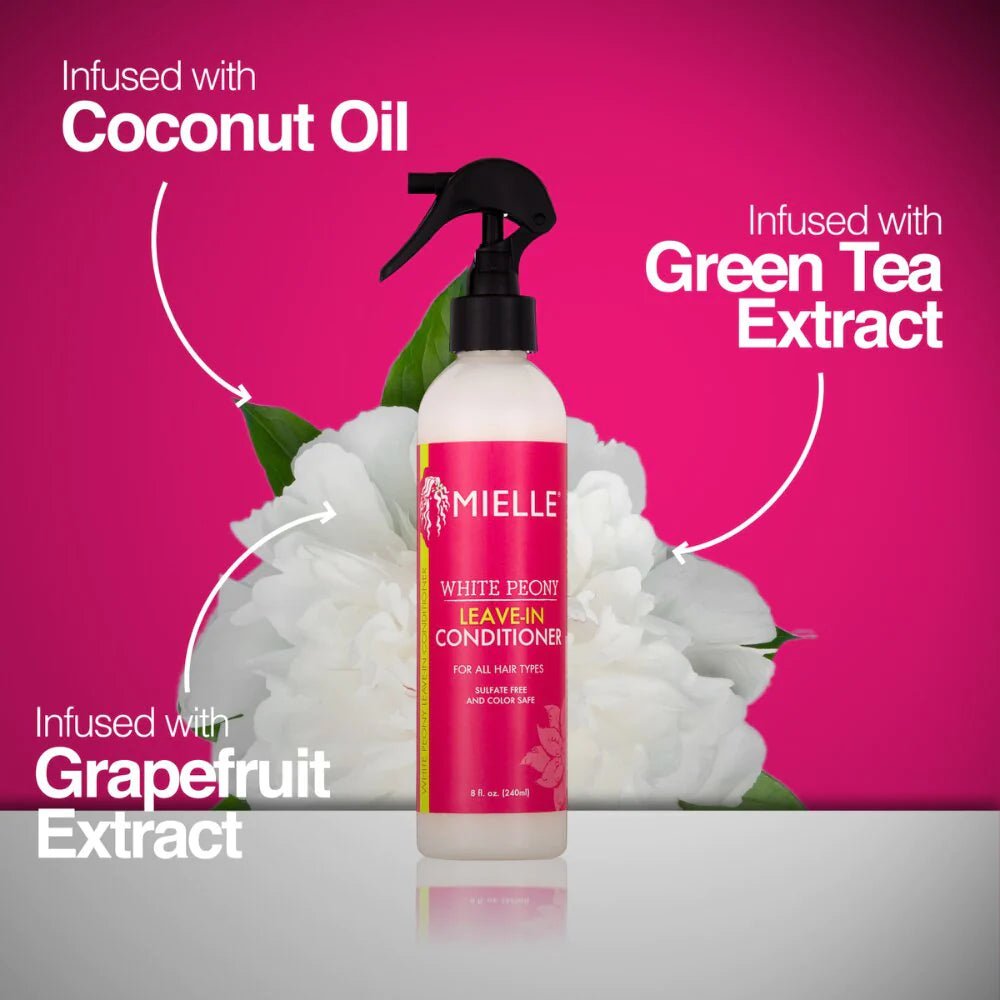 MIELLE ORGANICS - WHITE PEONY LEAVE IN CONDITIONER - 8 OZ - MeStore - Mielle Organics