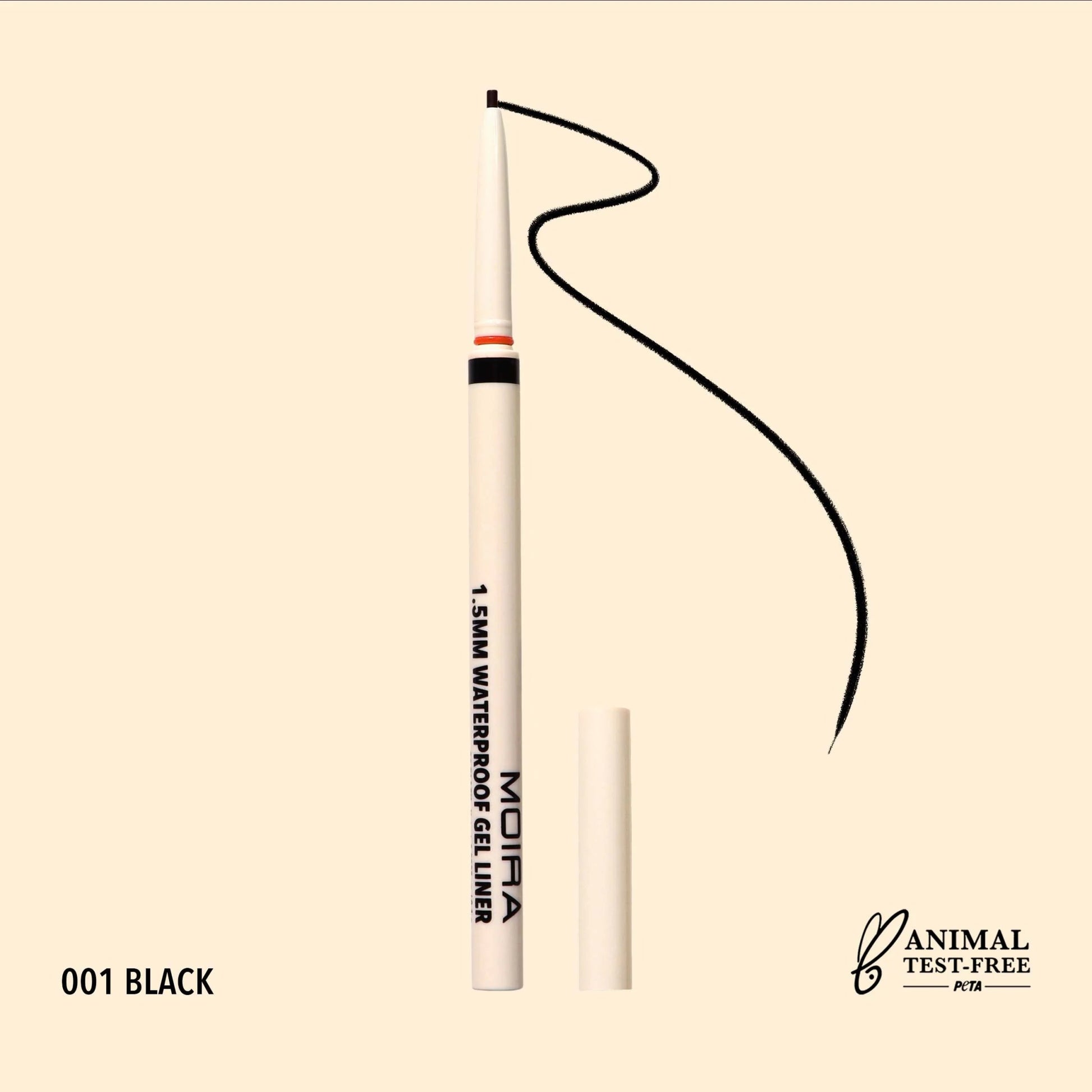 Moira - 1.5MM Waterproof Gel Liner (001, Black) - MeStore - Moira Beauty