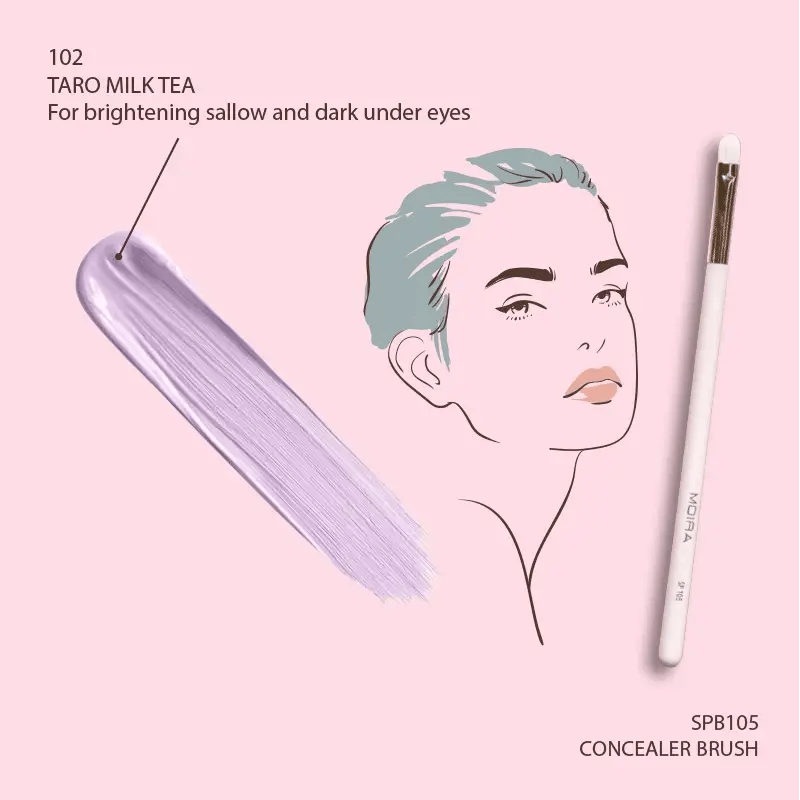Moira Lavish Color Correcting Concealer (102, Taro Milk Tea) - MeStore - Moira Beauty