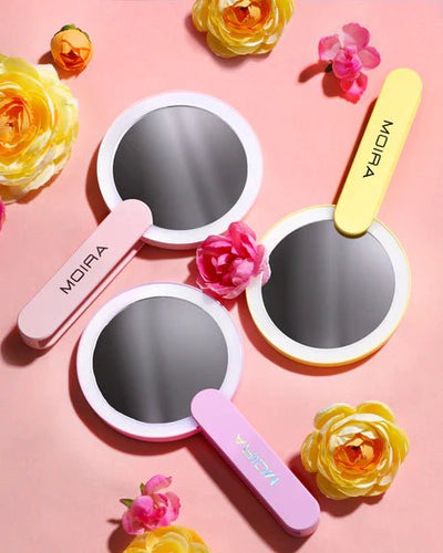 Moira Led Hand Compact Mirror (003, Yellow) - MeStore - Moira Beauty