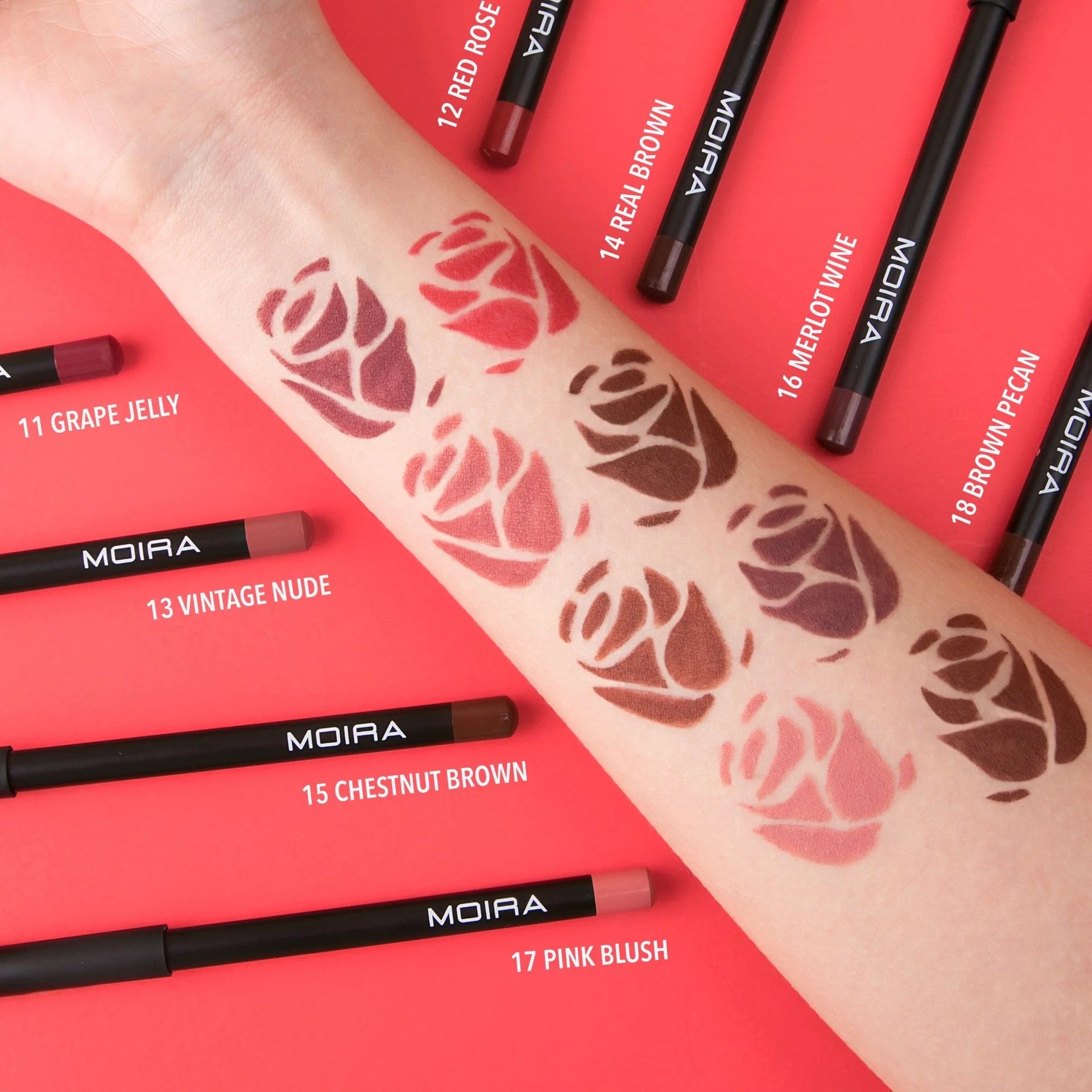 Moira Lip Exposure Pencil (018, Brown Pecan) - MeStore - Moira Beauty