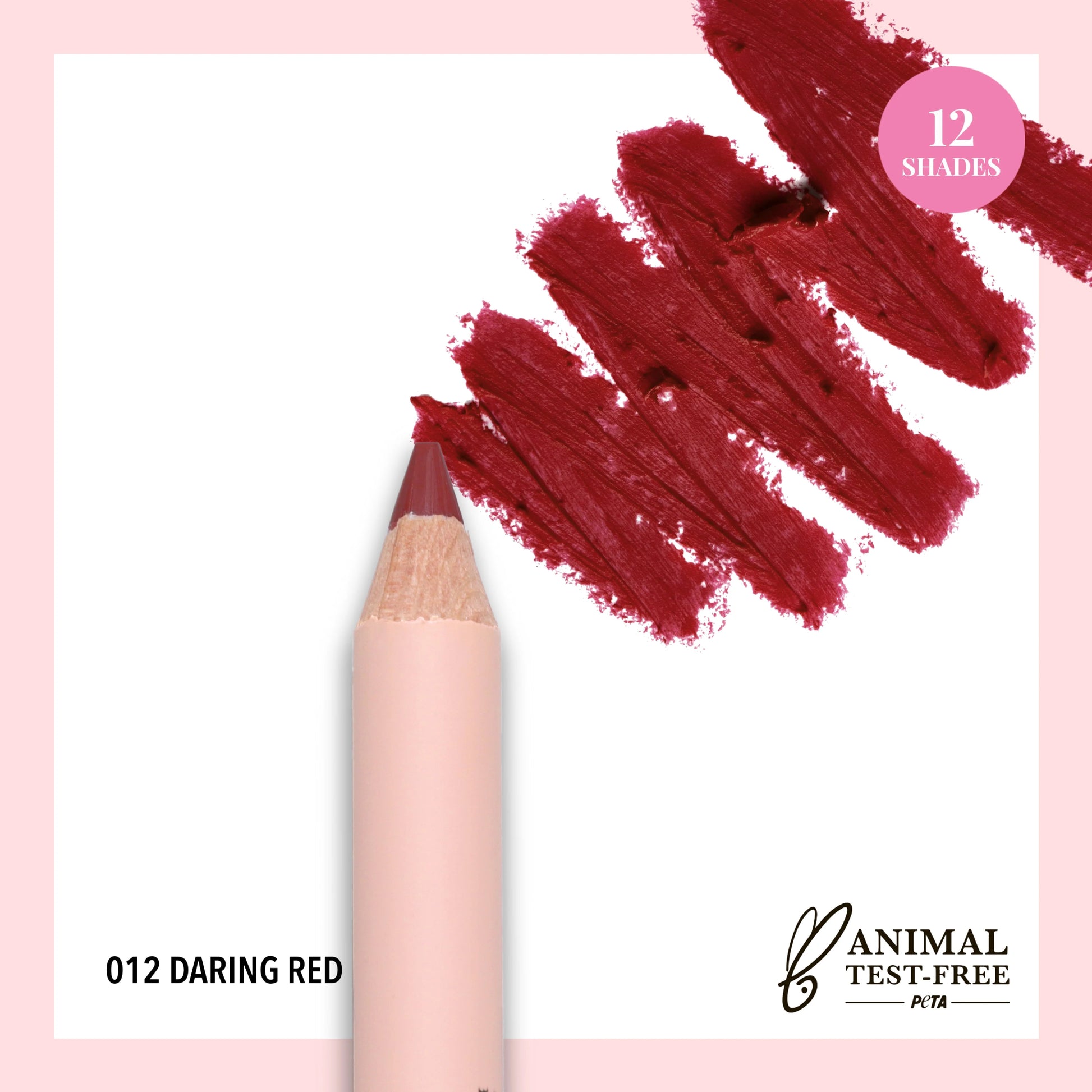 Moira Signature Lip Pencil (012, Daring Red) - MeStore - Moira Beauty