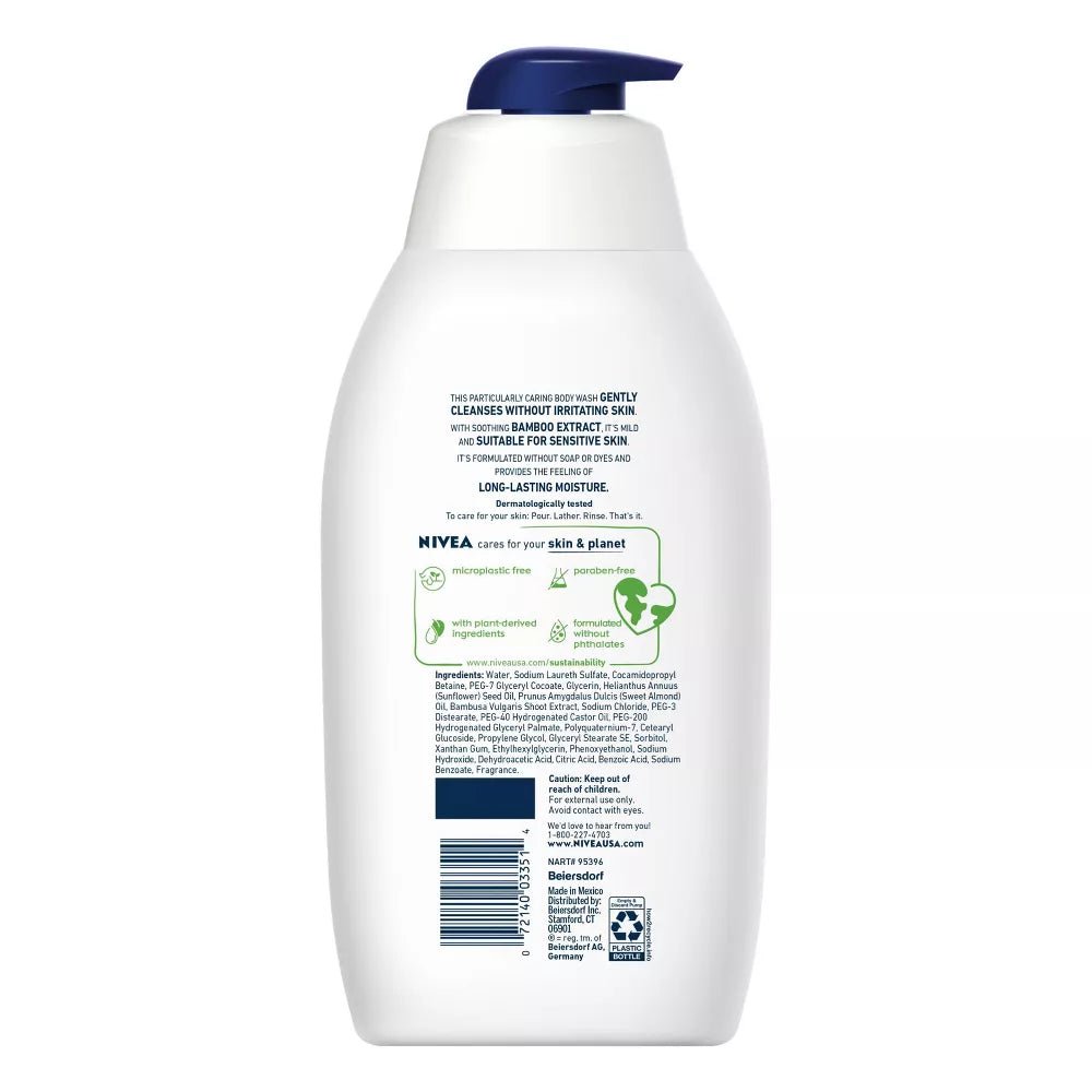 Nivea Body Wash Sensitive Body Wash - 30 Fl Oz - MeStore - Nivea