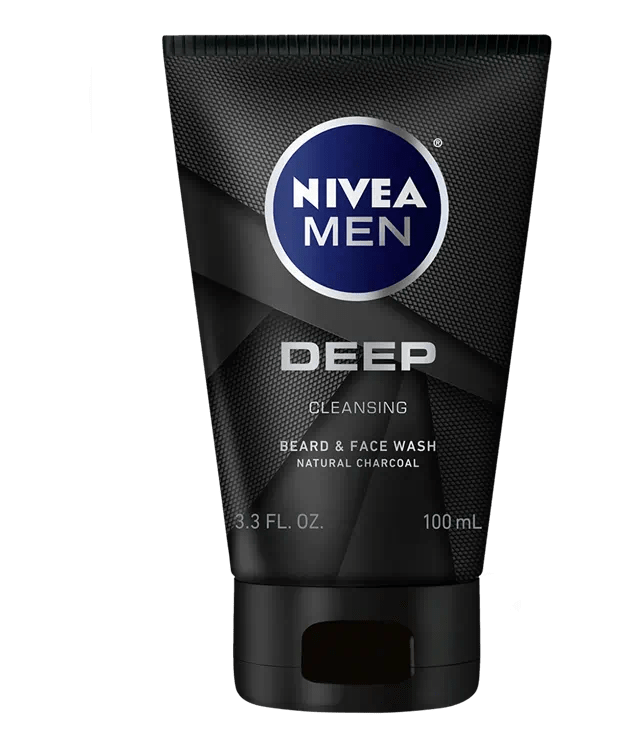 Nivea Face Care Deep Face And Beard Wash - 3.3 Oz. - MeStore - Nivea