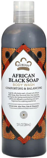 Nubian African Black Soap Body Wash 130z/12pk - MeStore - NUBIAN HERITAGE