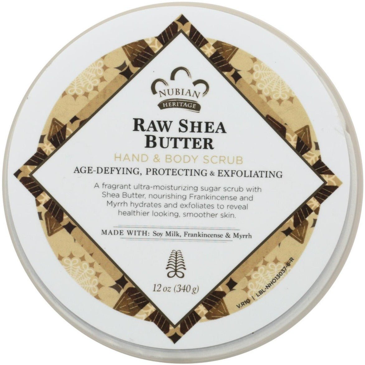 Nubian Hand & body Scrub Raw Shea Butter - 12 Oz - MeStore - NUBIAN HERITAGE