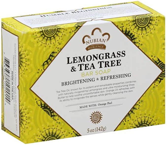 Nubian Soap Bar Lemongrass Tea Tree 5 Oz - MeStore - NUBIAN HERITAGE