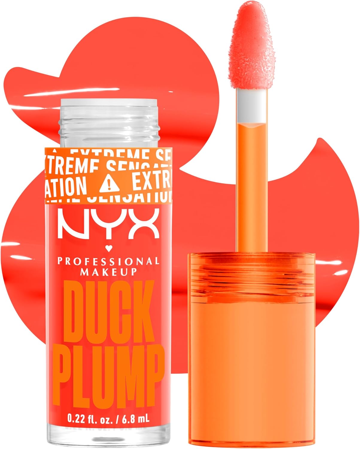 Nyx Professional Duck Plump High Pigment Plumping Lip Gloss Peach Out - MeStore - NYX