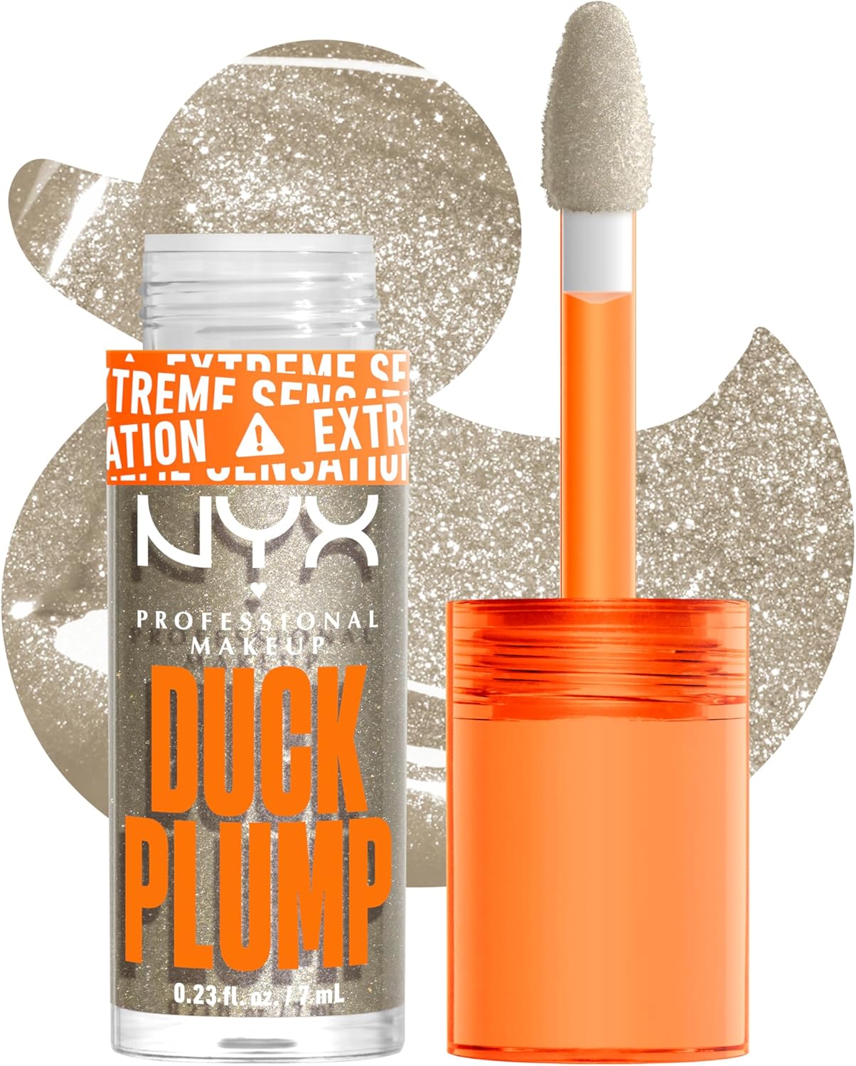 Nyx Professional Makeup Duck Plump Lip Plumping Gloss Quazy Silver - MeStore - NYX