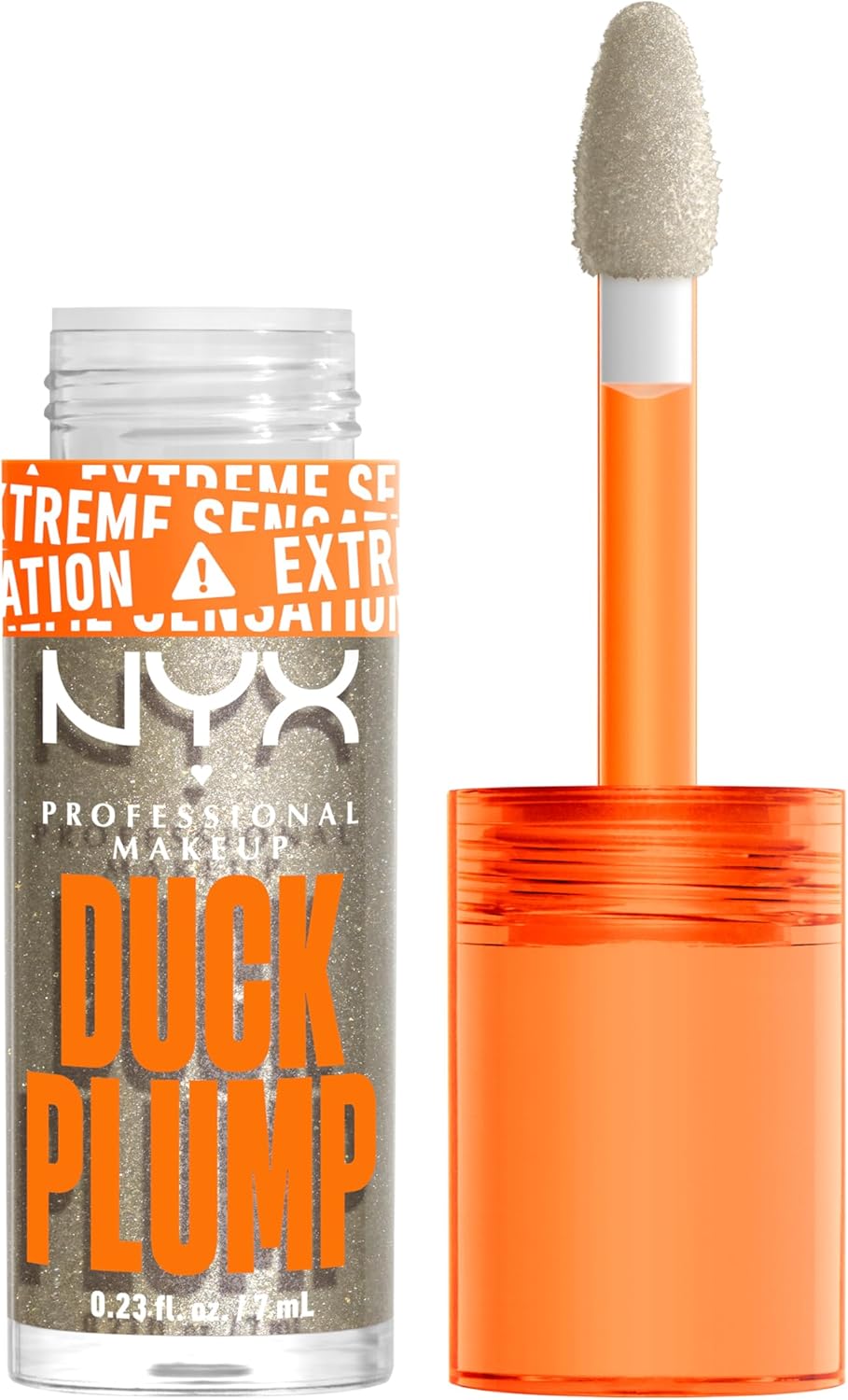 Nyx Professional Makeup Duck Plump Lip Plumping Gloss Quazy Silver - MeStore - NYX