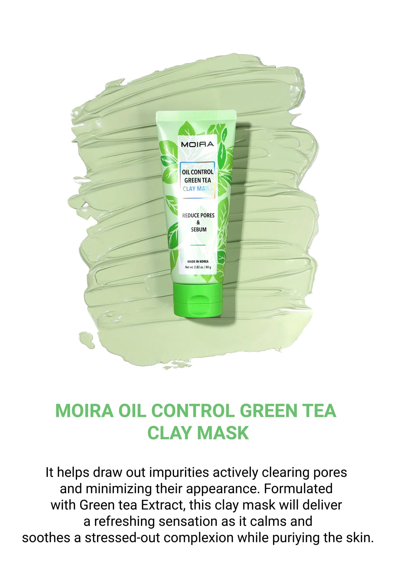 Oil Control Green Tea Clay Mask - MeStore - Moira Beauty