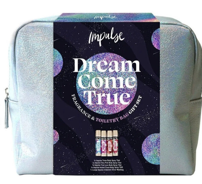 Impulse 4 Piece Mixed Body Sprays 75Ml In A Wash Bag
